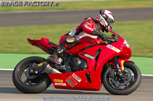 2008-05-11 Monza 0080 Superstock 1000 - 92 Jure Stibilj - Honda CBR1000RR